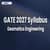 GATE 2027 Syllabus For Geomatics Engineering (GE) - Download PDF